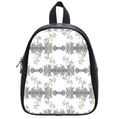 Floral Collage Pattern School Bag (small) by dflcprints