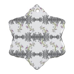 Floral Collage Pattern Ornament (snowflake) by dflcprints