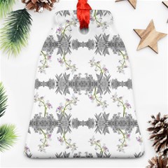 Floral Collage Pattern Bell Ornament (two Sides) by dflcprints