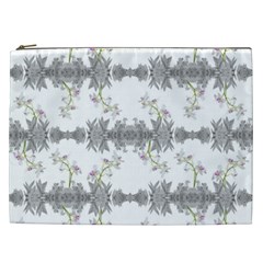 Floral Collage Pattern Cosmetic Bag (xxl)  by dflcprints