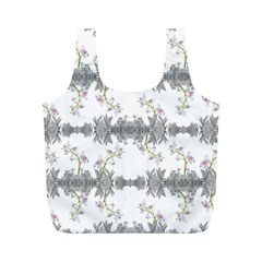 Floral Collage Pattern Full Print Recycle Bags (m)  by dflcprints