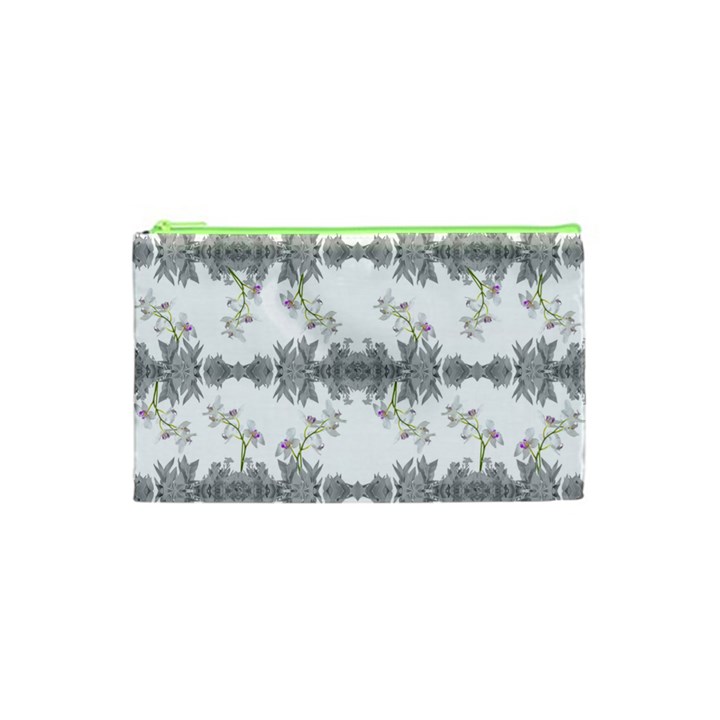 Floral Collage Pattern Cosmetic Bag (XS)