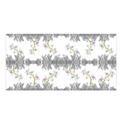 Floral Collage Pattern Satin Shawl by dflcprints