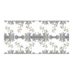 Floral Collage Pattern Satin Wrap Front