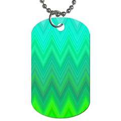 Zig Zag Chevron Classic Pattern Dog Tag (one Side) by Nexatart