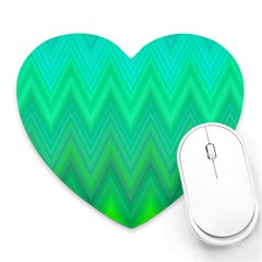 Zig Zag Chevron Classic Pattern Heart Mousepads by Nexatart