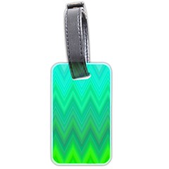 Zig Zag Chevron Classic Pattern Luggage Tags (two Sides) by Nexatart