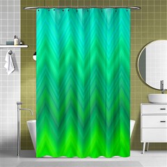 Zig Zag Chevron Classic Pattern Shower Curtain 48  X 72  (small) 