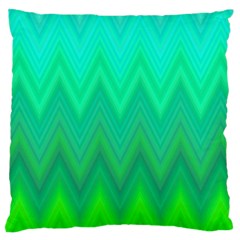 Zig Zag Chevron Classic Pattern Large Cushion Case (one Side) by Nexatart