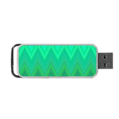 Zig Zag Chevron Classic Pattern Portable Usb Flash (two Sides) by Nexatart