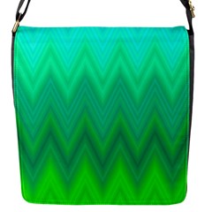 Zig Zag Chevron Classic Pattern Flap Messenger Bag (s) by Nexatart