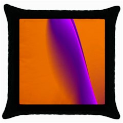 Lines Network The Ribbon Red Throw Pillow Case (black)