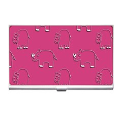 Rhino Pattern Wallpaper Vector Business Card Holders by Nexatart