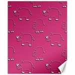 Rhino Pattern Wallpaper Vector Canvas 16  x 20   15.75 x19.29  Canvas - 1