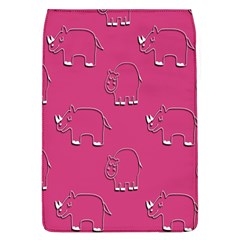 Rhino Pattern Wallpaper Vector Flap Covers (l)  by Nexatart