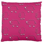 Rhino Pattern Wallpaper Vector Large Flano Cushion Case (One Side) Front