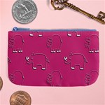 Rhino Pattern Wallpaper Vector Large Coin Purse Front