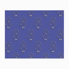 Owl Pattern Wallpaper Vector Small Glasses Cloth (2-side) by Nexatart