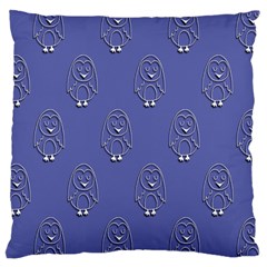 Owl Pattern Wallpaper Vector Large Cushion Case (one Side)