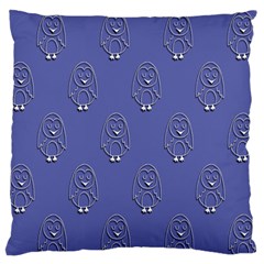 Owl Pattern Wallpaper Vector Standard Flano Cushion Case (one Side) by Nexatart