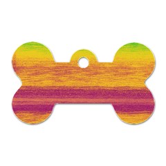 Ombre Dog Tag Bone (one Side)