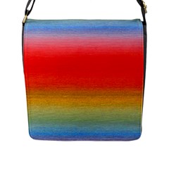 Ombre Flap Messenger Bag (l)  by ValentinaDesign