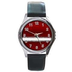 Ombre Round Metal Watch by ValentinaDesign