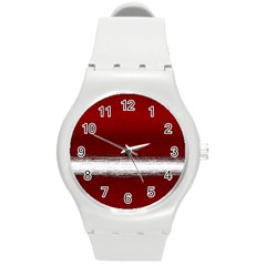 Ombre Round Plastic Sport Watch (m) by ValentinaDesign