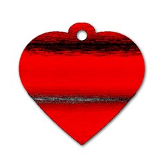 Ombre Dog Tag Heart (One Side)