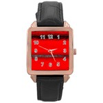 Ombre Rose Gold Leather Watch  Front