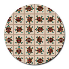 Native American Pattern Round Mousepads by linceazul