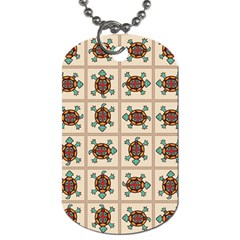 Native American Pattern Dog Tag (one Side) by linceazul