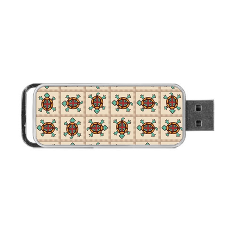 Native American Pattern Portable USB Flash (One Side)