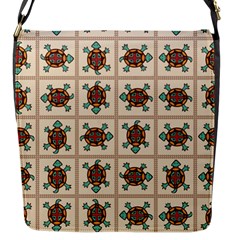 Native American Pattern Flap Messenger Bag (s) by linceazul