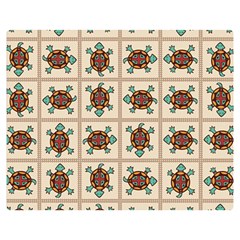 Native American Pattern Double Sided Flano Blanket (medium)  by linceazul