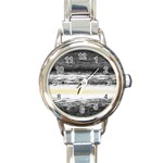 Ombre Round Italian Charm Watch Front