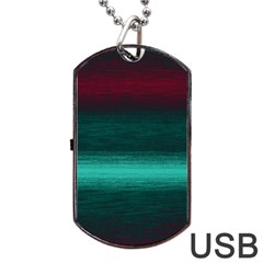 Ombre Dog Tag Usb Flash (one Side) by ValentinaDesign