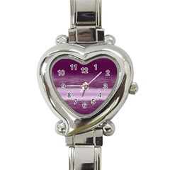 Ombre Heart Italian Charm Watch by ValentinaDesign