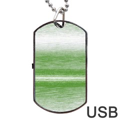 Ombre Dog Tag Usb Flash (two Sides) by ValentinaDesign