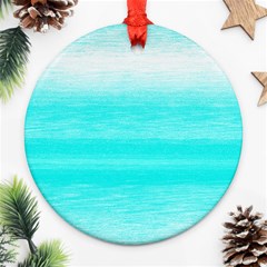 Ombre Round Ornament (two Sides) by ValentinaDesign