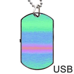 Ombre Dog Tag Usb Flash (one Side)