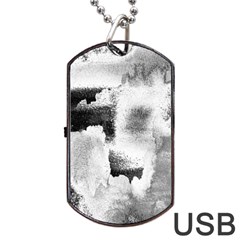 Ombre Dog Tag Usb Flash (one Side) by ValentinaDesign