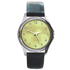 Ombre Round Metal Watch by ValentinaDesign