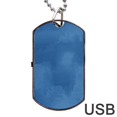 Ombre Dog Tag Usb Flash (one Side) by ValentinaDesign