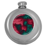 Ombre Round Hip Flask (5 oz) Front