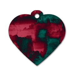 Ombre Dog Tag Heart (one Side) by ValentinaDesign