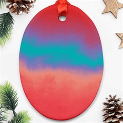 Ombre Oval Ornament (two Sides) by ValentinaDesign