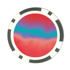 Ombre Poker Chip Card Guard by ValentinaDesign