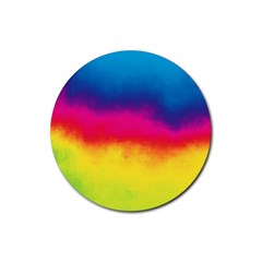 Ombre Rubber Round Coaster (4 Pack)  by ValentinaDesign