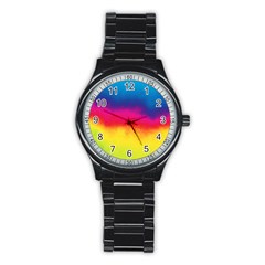 Ombre Stainless Steel Round Watch by ValentinaDesign